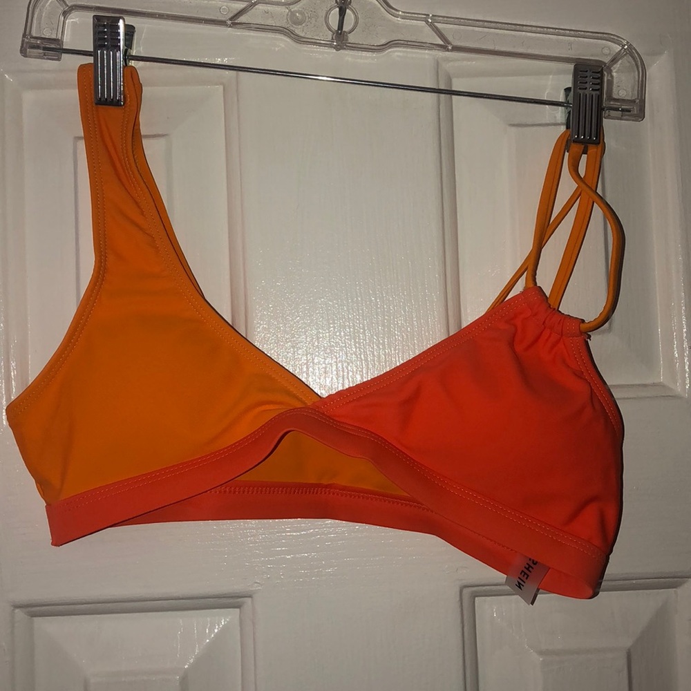 Two-tone orange bikini